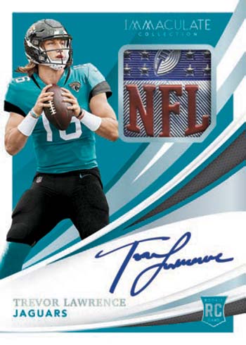 2021 Panini Immaculate Football Rookie Patch Autographs NFL Shield Trevor Lawrence