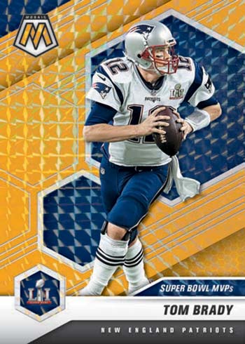 2021 Panini Mosaic Football Tom Brady Super Bowl MVPs Gold Mosaic