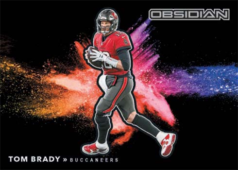 2021 Panini Obsidian Football Color Blast Black Tom Brady