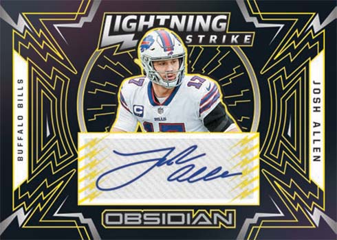 2021 Panini Obsidian Football Lightning Strike Josh Allen