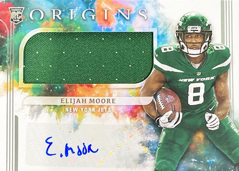 : Football Trading Card NFL 2021 Panini Prizm Gear Pink #16  Elijah Moore NM Near Mint MEM NY Jets : Collectibles & Fine Art