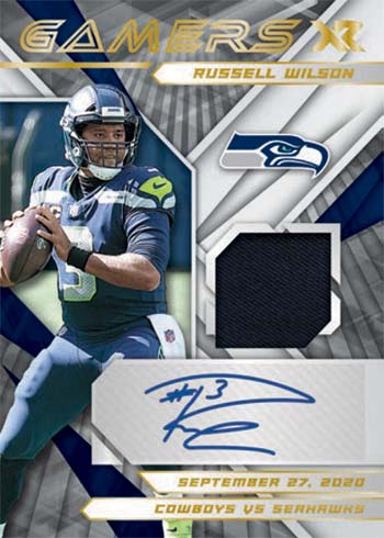 2021 Panini XR Football Gamers Autographs Russell Wilson