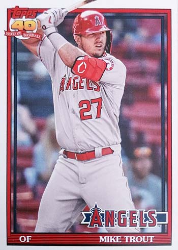 2021 Topps Archives Baseball Variations Mike Trout