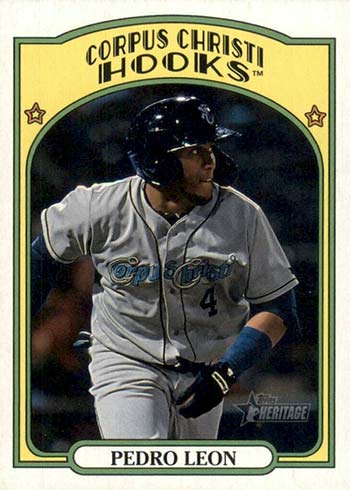 2021 Topps Heritage Minors Variations Pedro Leon Color Frame