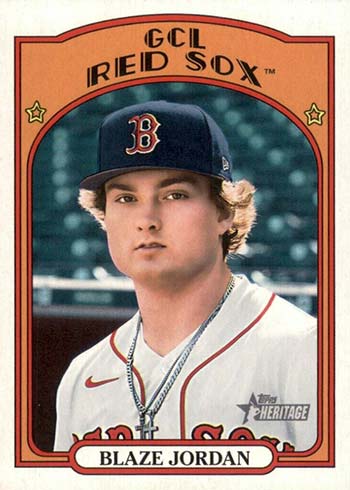 2021 Topps Heritage Minors Variations Blake Jordan Color Frame
