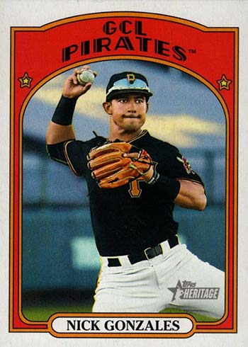 2021 Topps Heritage Minors Variations Nick Gonzales Image