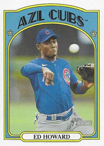 2021 Topps Heritage Minors Variations Ed Howard Image