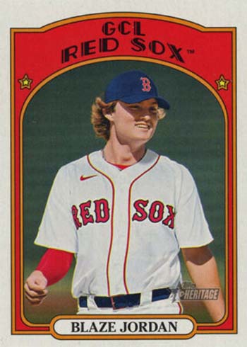 2021 Topps Heritage Minors Variations Blaze Jordan Image