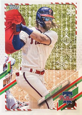 BRYCE HARPER 2021 Topps Walmart Holiday #HW50 Metallic Parallel