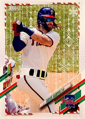 BRYCE HARPER 2021 Topps Walmart Holiday #HW50 Metallic Parallel