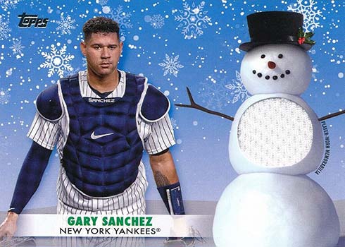 2021 Topps Holiday Baseball Relics Gary Sanchez