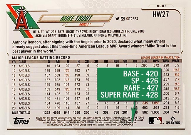 BRYCE HARPER 2021 Topps Walmart Holiday #HW50 Metallic Parallel