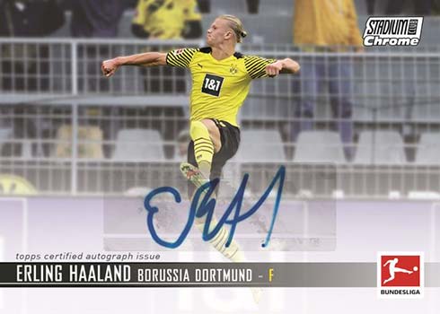 2022 Topps Stadium Club Chrome Bundesliga Autographs Erling Haaland