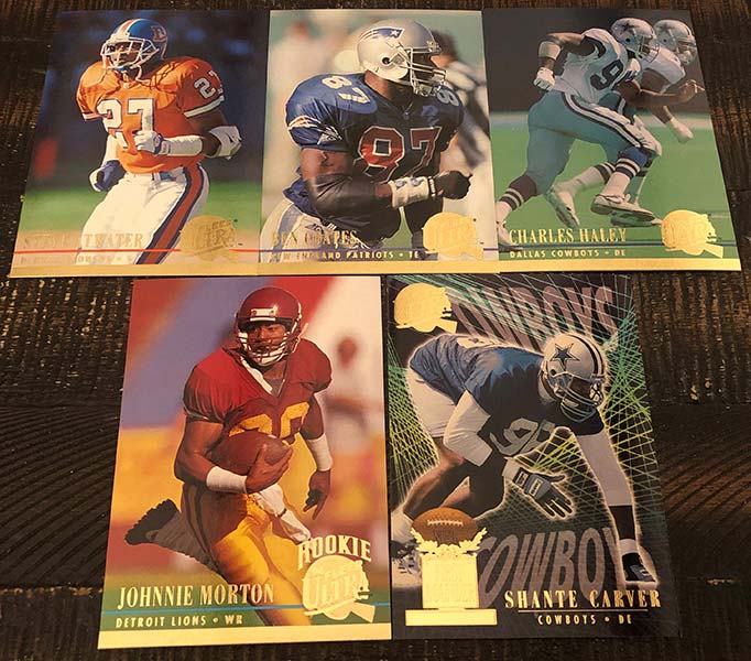 Junior Seau Lot (45) Authentic Collectible Vintage Nfl Football Cards