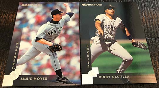 1998 Pinnacle Jamie Moyer #123.3 Away Stats