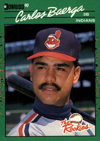 1990 Score Rookie and Traded #74T Carlos Baerga NM-MT RC Rookie Cleveland  Indians - Under the Radar Sports