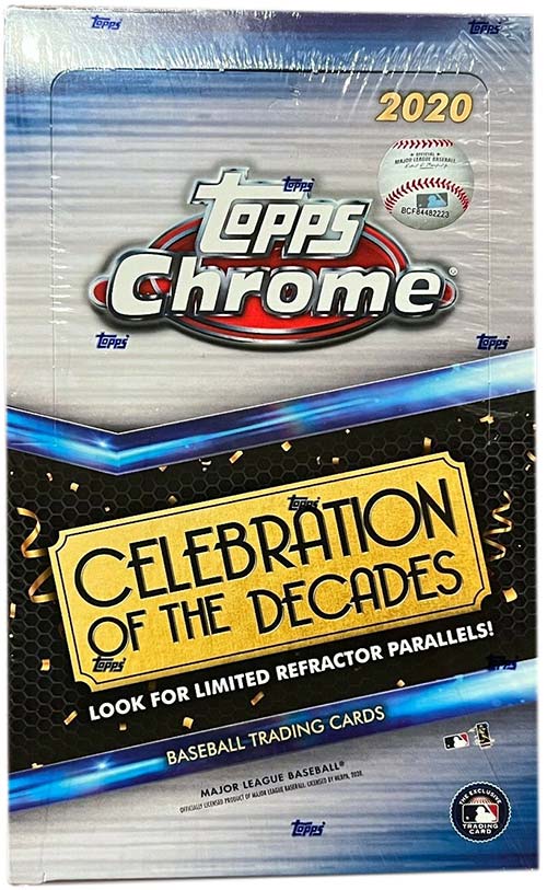 2020 Topps Chrome Celebration of the Decades Baseball Hobby Box