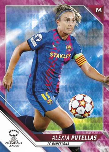 2021-22 Topps Chrome UEFA Women's Champions League Pink Prism Refractors Alexia Putellas