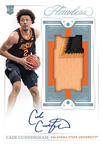 2021 Panini Flawless Collegiate Basketball Checklist, Hobby Box Info