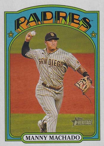  2019 Topps Heritage High Number 1970 Topps Cloth Stickers #20  Manny Machado San Diego Padres Baseball Card : Collectibles & Fine Art