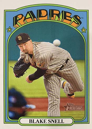  2021 Topps Heritage High Number #669 BLAKE SNELL Chrome San  Diego Padres Baseball : Collectibles & Fine Art