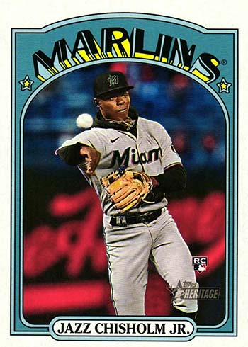 2021 Topps Gold Label Class 1 Blue #5 Jazz Chisholm Jr. Marlins RC 010/150  - MyBallcards