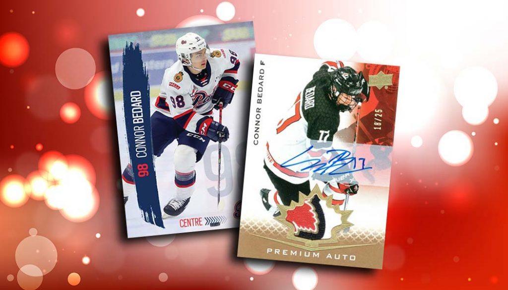 Connor Bedard's First Hockey Card Arrives in Pats Team Set