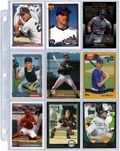 The $100 Catcher Baseball Card Starter Pack - One-Sheet Collections ...