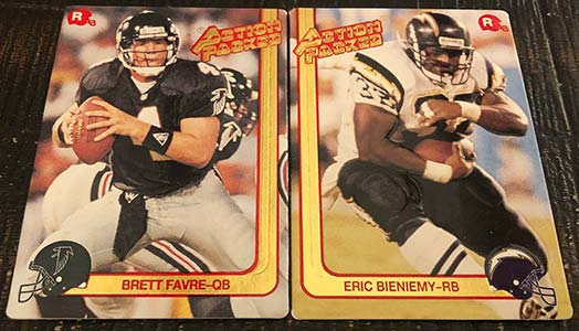 1991 Action Packed Rookie Update Football Set in Binder (1-84) Brett Favre  RC