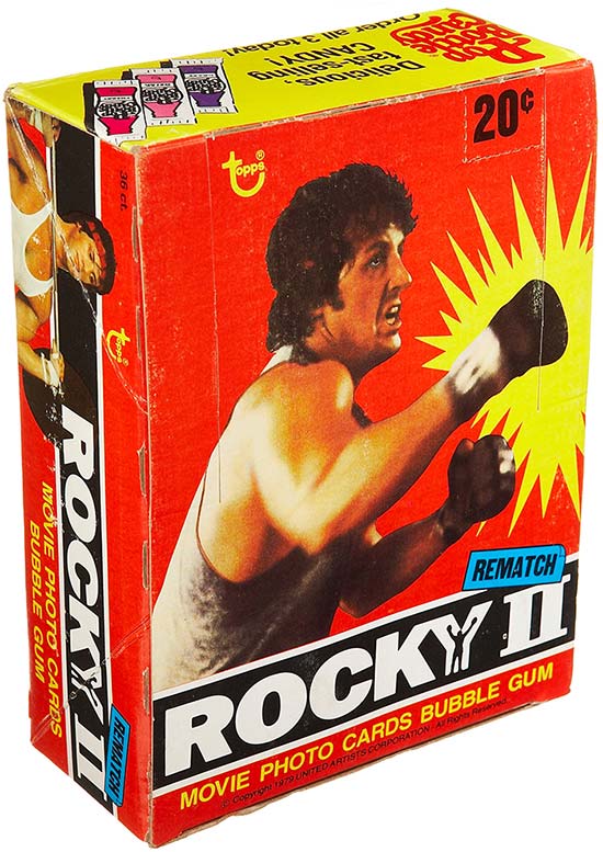 1976 Topps Rocky II Box