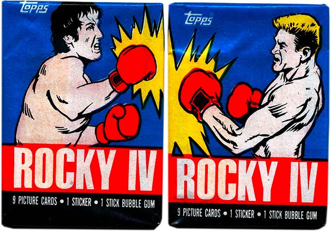 Rocky II Movie Photo Cards With Sticker and Gum Box of 35 Topps