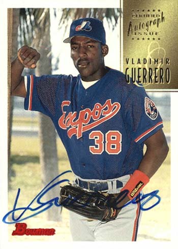 Vladimir Guerrero Autographed Expos 1999 Pacific Baseball Card Beckett –  www.