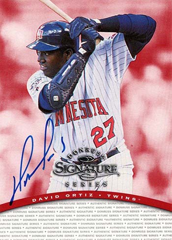 David Ortiz Autographed 1997 Fleer Rookie Card #512 Boston Red Sox