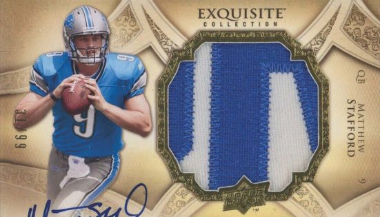 2010 Matthew Stafford Upper Deck NCAA Sweet Spot JERSEY RELIC #SSW-60