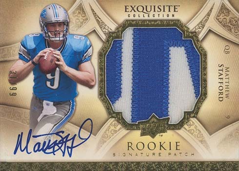 2009 Exquisite Collection Matthew Stafford Rookie Card