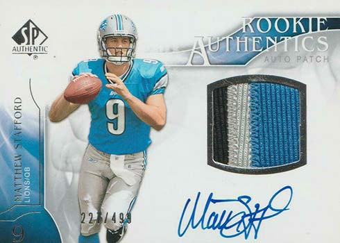 2009 SP Authentic Matthew Stafford Rookie Card