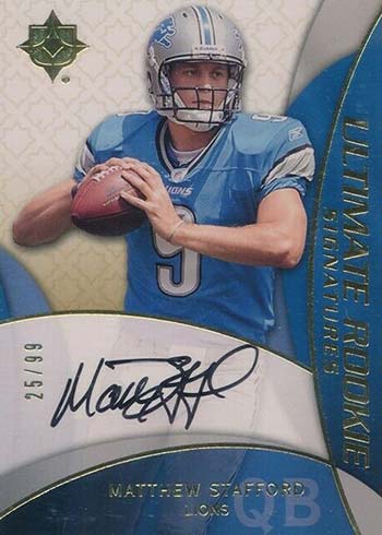 Matthew Stafford Signed Football vivid cards – Vivid Imagination