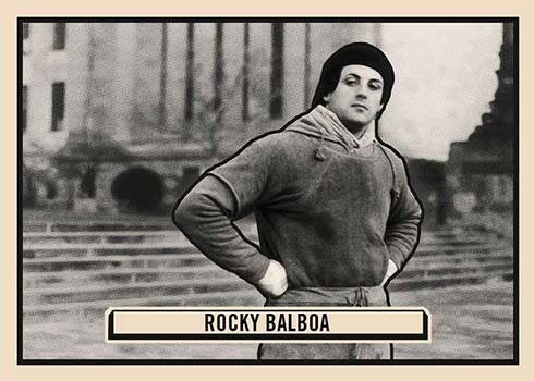 SYLVESTER STALLONE ROOKIE ROCKY #1 STICKER 1978 TOPPS TRADING CARD