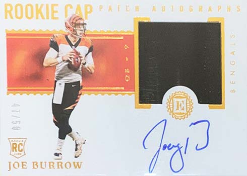 Joe Burrow Card Rare Refractor HOLOFOIL Orange White Jersey Insert - Mint  NM