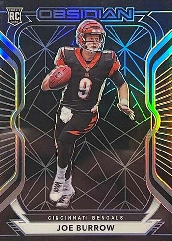 2020 Obsidian JOE BURROW /100 Eruption Electric Etch NFL ROOKIE JERSEY PATCH  GEM