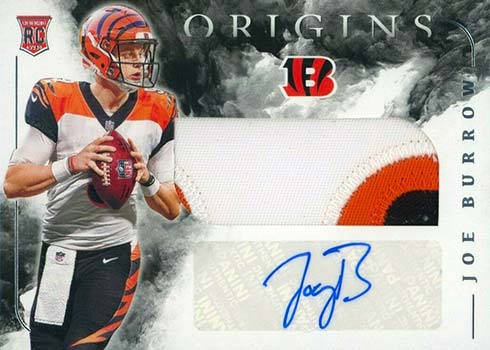 2020 Origins Rookie Booklet Patch Auto NFL Shield TRUE 1/1 Joe Burrow RPA  R6220J