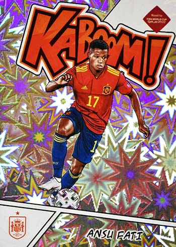 2021-22 Donruss Soccer Kaboom Gallery, Checklist and Details