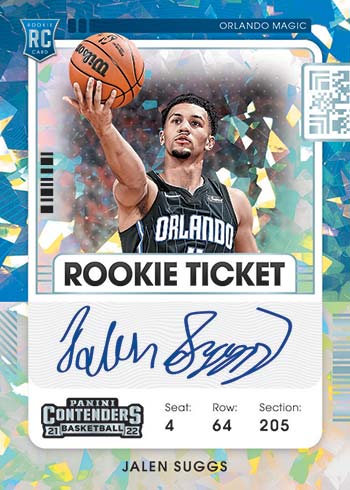 2021-22 Panini Contenders Basketball Rookie Ticket Autographs Cracked Ice Jalen Suggs