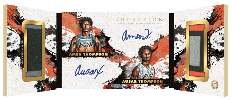 2021-22 Topps Inception Overtime Elite Basketball Checklist, Box Info