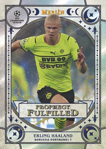 2021-22 Topps Merlin UEFA Prophecy Fulfilled Erling Haaland