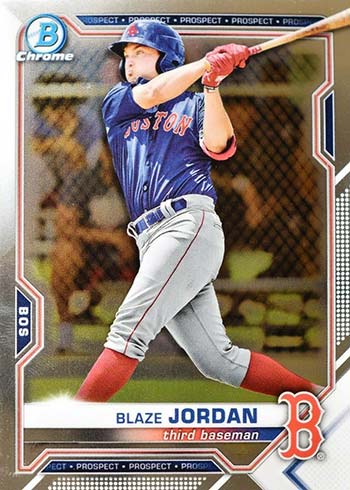 Blaze Jordan 2021 Bowman Draft Chrome SP Photo Image Variation #BDC-182