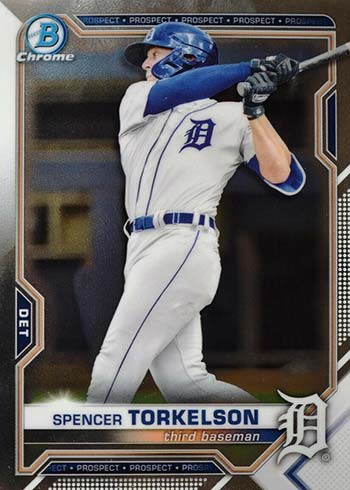 Spencer Torkelson Detroit Tigers Autographed 2020 Bowman Chrome Draft Image Variation #BDC-121 Beckett Fanatics Witnessed Authenticated 9/10 Rookie
