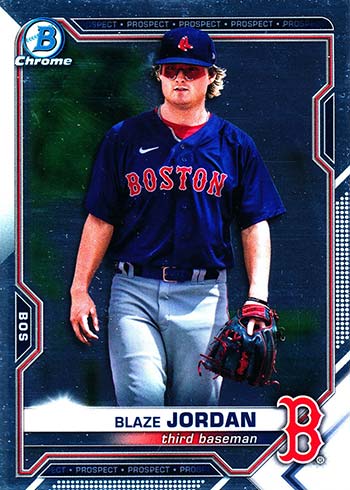 2021 Bowman Chrome Draft Baseball Variations Blaze Jordan