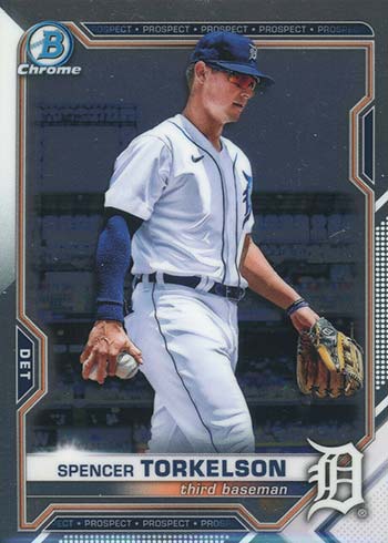 Spencer Torkelson Rookie 1st Edition 2021 Bowman 1st Edition #BFE-96 –