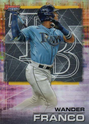 2023 Topps Rays Wander Franco #215 - SP Gold Rainbow Foil Future Stars Card